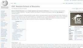 
							         ESC Rennes School of Business - Wikipedia								  
							    