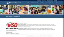 
							         eSchoolData Information | RP Connor Elementary								  
							    