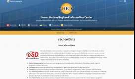 
							         eSchoolData - Lower Hudson Regional Information Center								  
							    