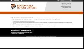 
							         eSchoolData Portal - Benton Area School District								  
							    