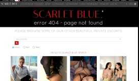 
							         Escort Web Design - Scarlet Blue. Independent escorts Australia								  
							    