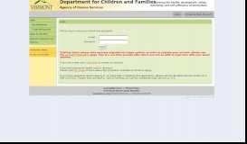 
							         ESD Login - Department for Children and Families								  
							    