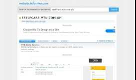 
							         eselfcare.mtn.com.gh at WI. MTN Online Services								  
							    
