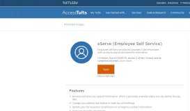 
							         eServe (Employee Self Service) | Access Tufts								  
							    