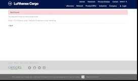 
							         eServices & eBooking | Lufthansa Cargo								  
							    