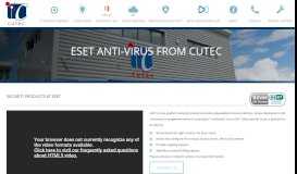 
							         ESET Anti Virus security products - Cutec								  
							    