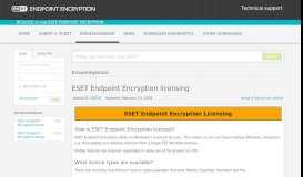 
							         ESET Endpoint Encryption licensing - Powered by Kayako Help Desk ...								  
							    