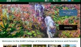 
							         ESF | SUNY ESF | College of Environmental Science and Forestry								  
							    