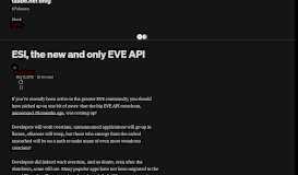 
							         ESI, the new and only EVE API – taabe.net blog								  
							    