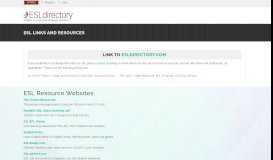 
							         ESL Links and Resources | ESLDirectory								  
							    