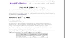 
							         eSMART Information - Monroe Area High School								  
							    