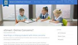 
							         eSmart: Online Concerns? - King's Christian College								  
							    