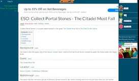 
							         ESO: Collect Portal Stones - The Citadel Must Fall - Orcz.com, The ...								  
							    