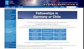 
							         ESO - ESO Fellowship Programme - European Southern Observatory								  
							    