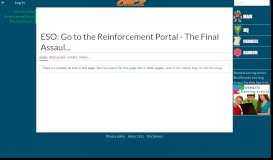 
							         ESO: Go to the Reinforcement Portal - The Final Assault - Orcz.com ...								  
							    
