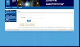 
							         ESO User Portal - CAS – Central Authentication Service								  
							    