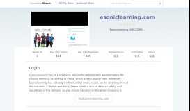 
							         Esoniclearning.com website. Login.								  
							    