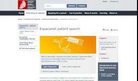 
							         Espacenet: patent database with over 100 million documents - EPO								  
							    