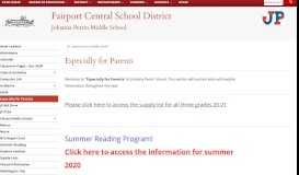 
							         Especially for Parents - Fairport Central School District								  
							    