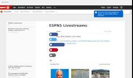 
							         ESPN5 Livestreams								  
							    