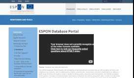 
							         ESPON 2020 Database Portal | ESPON								  
							    