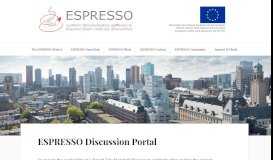 
							         ESPRESSO Discussion Portal – ESPRESSO Project								  
							    