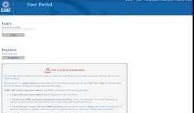 
							         ESRF User Portal (SMIS) Login								  
							    
