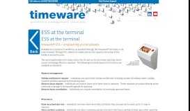 
							         ESS at the terminal | timeware								  
							    