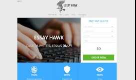 
							         Essay Hawk: College Essay Writing Service								  
							    