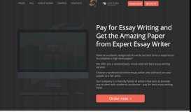 
							         Essay Writer • Hire & Pay for Best Professional Academic Solution								  
							    
