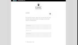 
							         ESSEC Business School Central Authentication Service								  
							    
