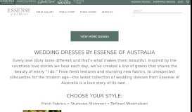 
							         Essense of Australia: Designer Wedding Dresses								  
							    