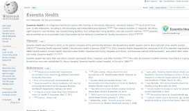 
							         Essentia Health - Wikipedia								  
							    
