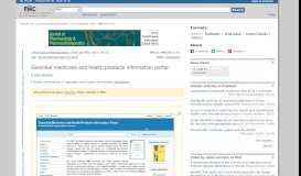 
							         Essential medicines and health products information portal - NCBI								  
							    