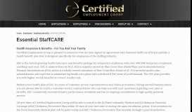 
							         Essential StaffCARE - Certified Employment Group								  
							    