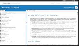 
							         Essentials Admin - Introduction to Geocortex Essentials								  
							    