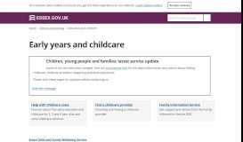 
							         Essex Education Portal User Guide Free Early Education Entitlement ...								  
							    