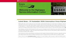
							         Essex Highways | Essex County Council								  
							    