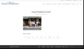 
							         Essex Pediatrics Staff – Essex Pediatrics								  
							    