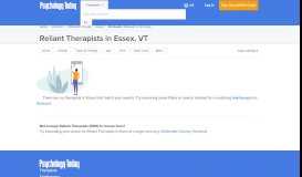 
							         Essex Reliant Therapist - RBH Therapist Essex, Chittenden County ...								  
							    