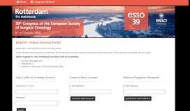 
							         ESSO 39 - Online Congress Portal								  
							    