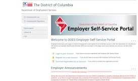 
							         ESSP - Employer Self-Service Portal - DC.gov								  
							    