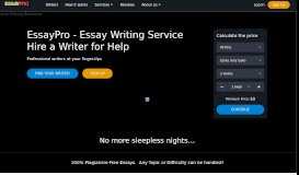 
							         EsssayPro.com (Essay Pro) - Essay Writing Service - Top ...								  
							    