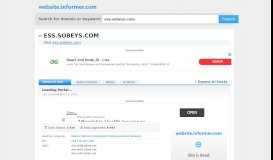 
							         ess.sobeys.com at WI. Loading Portal... - Website Informer								  
							    