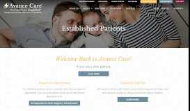 
							         Established Patients - Avance Care								  
							    