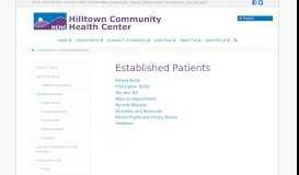 
							         Established Patients - Hilltown Community Health Center								  
							    