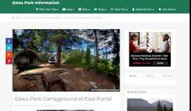
							         Estes Park Campground at East Portal - Estes Park Information								  
							    