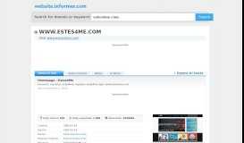 
							         estes4me.com at WI. Homepage - Estes4Me - Website Informer								  
							    