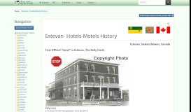 
							         Estevan- Hotels-Motels History - Doug Gent History Pages								  
							    