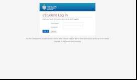 
							         eStudent Log In - James Cook University								  
							    